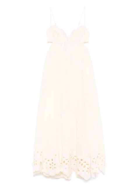 ZIMMERMANN floral-embroidered dress - Neutrals - zdjęcie produktu nr 1