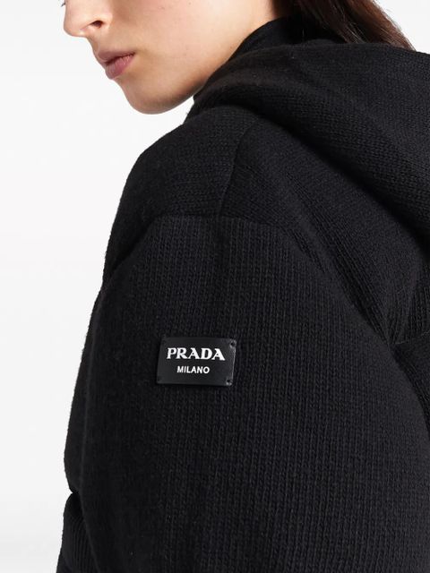 Prada wool-cashmere down jacket - Black