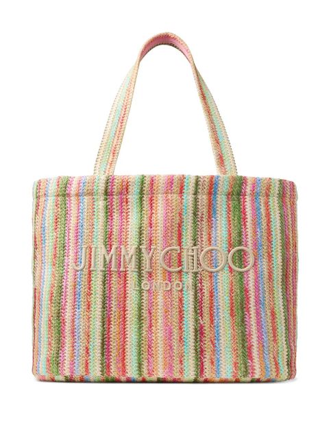 Jimmy Choo striped tote bag - Pink - zdjęcie produktu nr 1