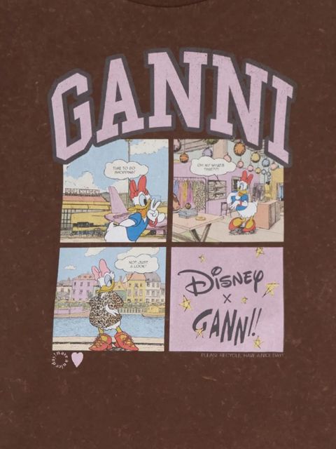 GANNI x Disney graphic T-Shirt - Brown - zdjęcie produktu nr 2
