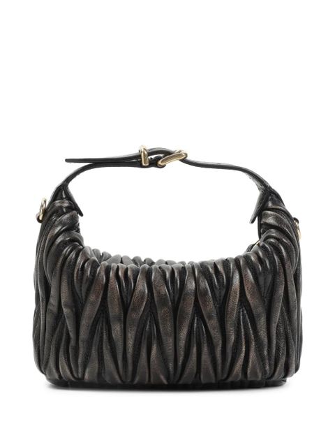 Miu Miu matelassé leather mini bag - Brown