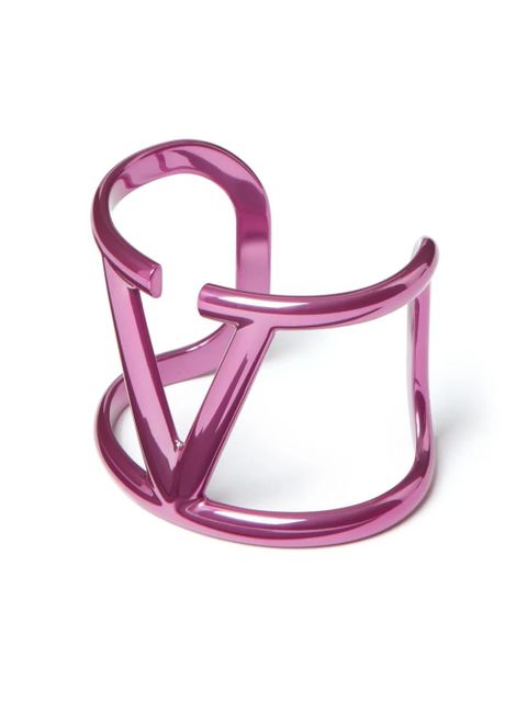 Valentino Garavani VLogo Signature metallic bangle - Pink
