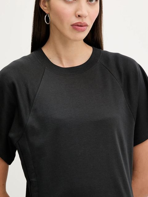 HUGO t-shirt bawełniany damski kolor czarny 50542762