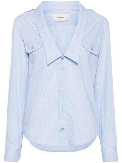 Coperni checked shirt - Blue - zdjęcie produktu nr 1