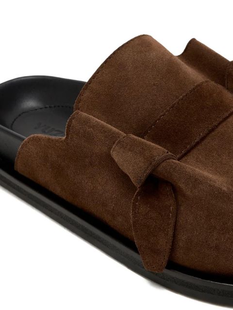 Yuzefi knotted mules - Brown