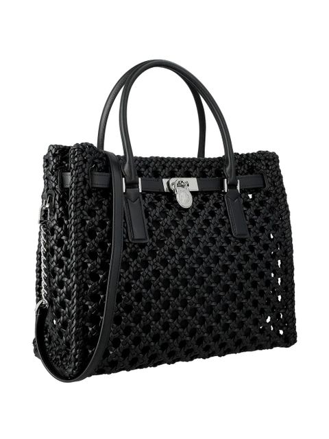 Michael Kors woven padlock tote bag - Black - zdjęcie produktu nr 2