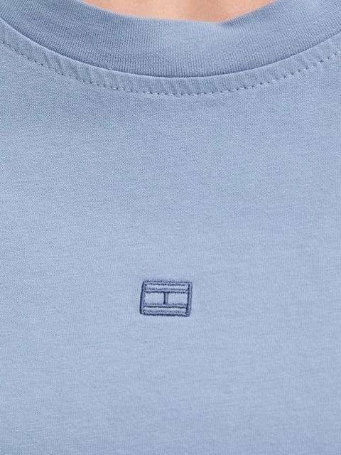 Tommy Hilfiger t-shirt bawełniany damski kolor niebieski WW0WW45626