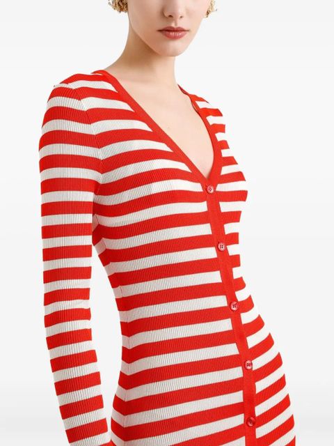 Dolce & Gabbana striped knitted dress - Red