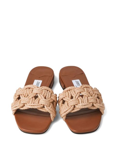 Jimmy Choo Chara flat sandals - Neutrals