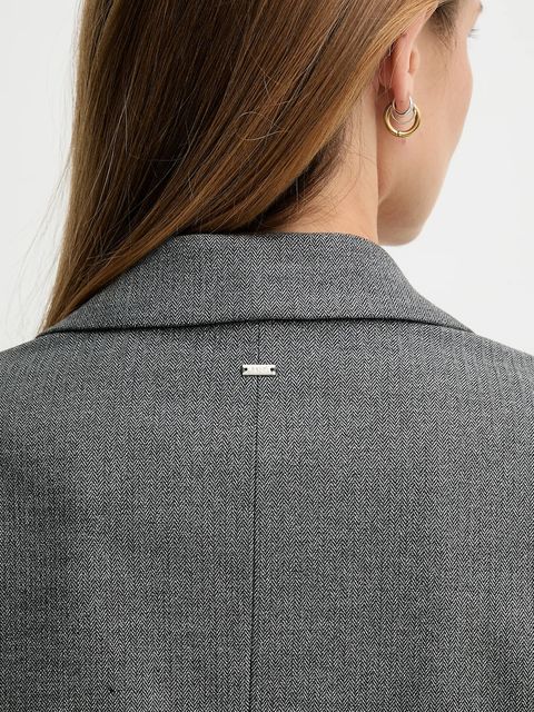 Gaudi marynarka kolor szary jednorzędowa wzorzysta 521FD35016