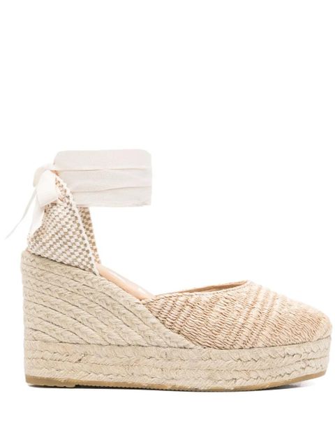 Manebi 100mm lace-up espadrilles - Neutrals - zdjęcie produktu nr 1