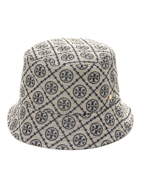 Tory Burch logo-jacquard bucket hat - Blue - zdjęcie produktu nr 1