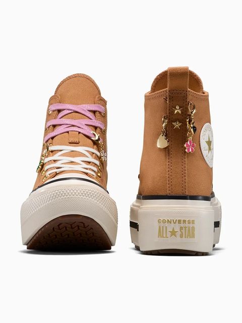 Converse trampki Chuck Taylor All Star Star Double Stack kolor beżowy A18867C - zdjęcie produktu nr 2