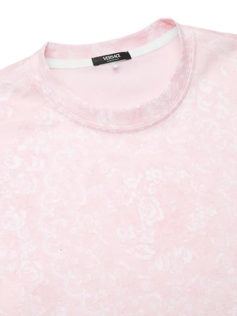 Versace printed cotton T-shirt - Pink
