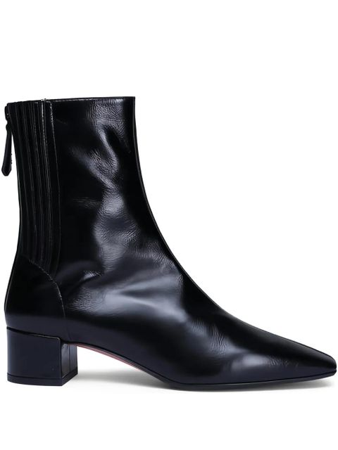 Aquazzura leather block-heel boots - Black - zdjęcie produktu nr 1