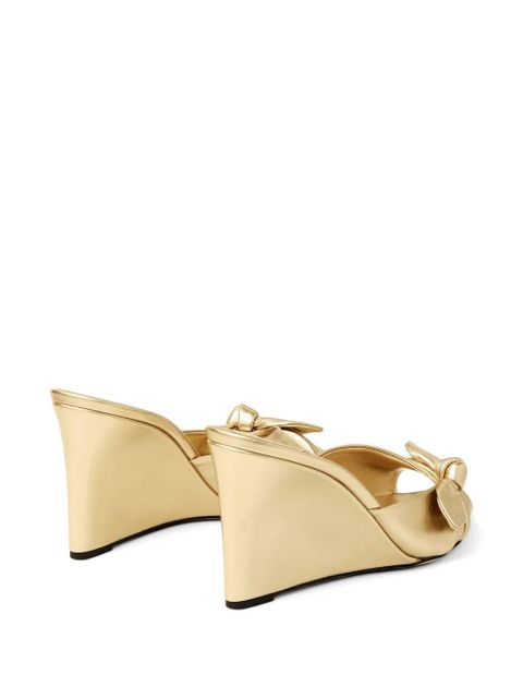 Jimmy Choo bow livi sandals - Gold