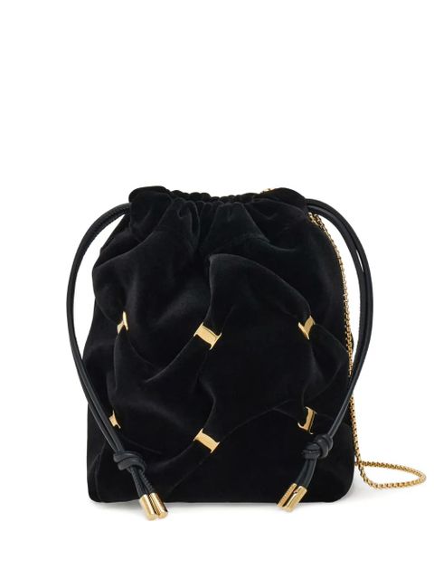 Ferragamo mini Vara-bow gathered bucket bag - Black - zdjęcie produktu nr 1