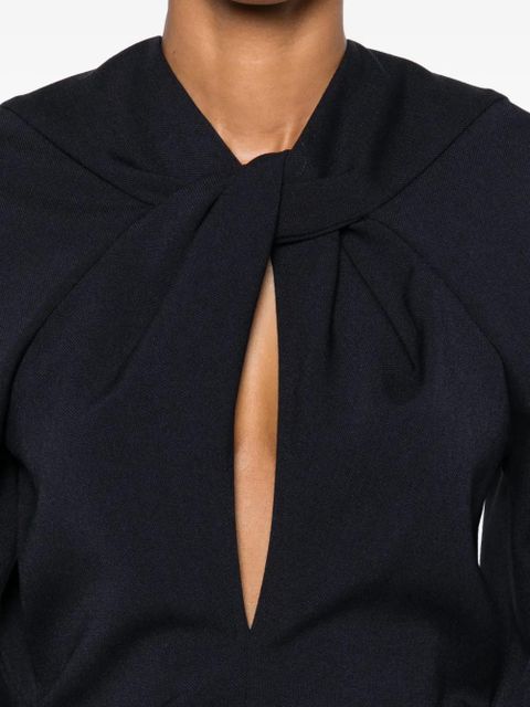 Victoria Beckham long-sleeved blouse - Blue