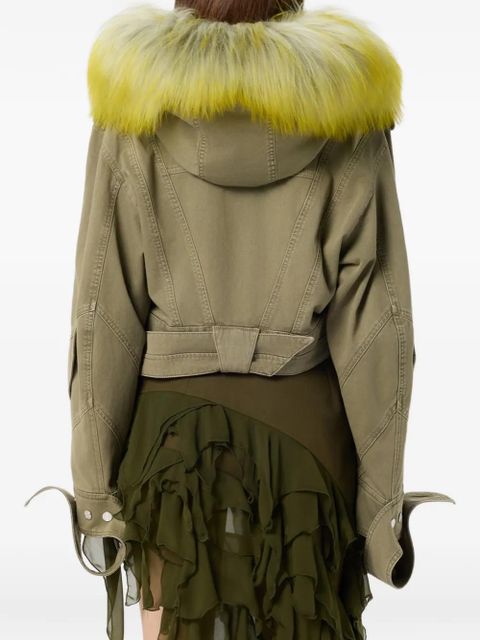Blumarine hooded jacket - Green