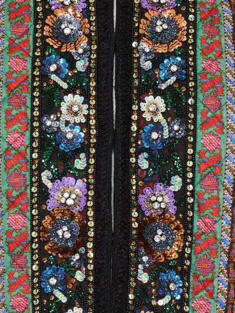 Valentino Garavani sequin-embellished floral jacket - Red