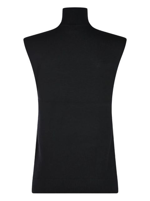 TOTEME sleeveless turtleneck top - Black