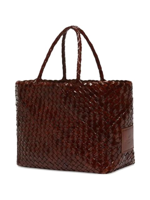 Weekend Max Mara woven leather tote bag - Brown