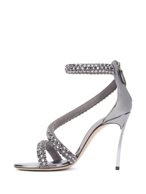 Casadei 100mm Alice Blade Maxi sandals - Silver