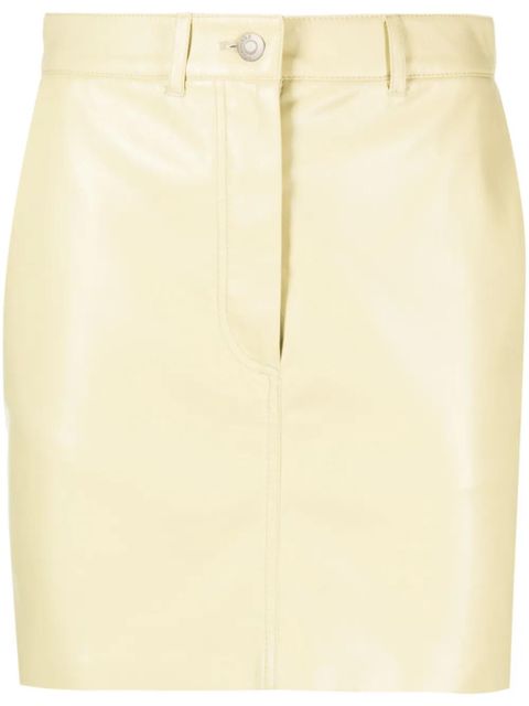 Nanushka Miray faux-leather mini skirt - Yellow - zdjęcie produktu nr 1