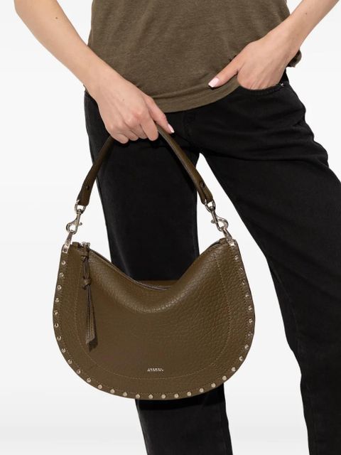 ISABEL MARANT Oskan studded shoulder bag - Green - zdjęcie produktu nr 2