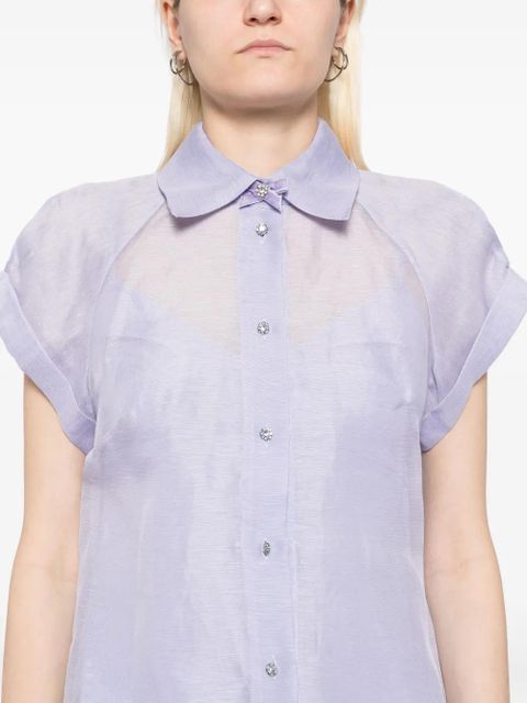 ZIMMERMANN crush fitted blouse - Purple