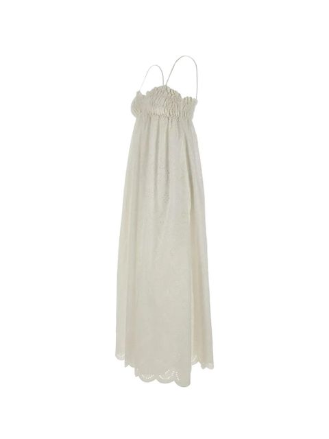 Faithfull the Brand Etta ruffled A-line dress - Neutrals