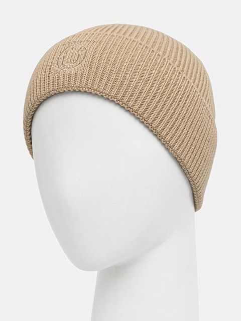 Hugo Blue czapka z dodatkiem wełny kolor beżowy 50551505 - zdjęcie produktu nr 2