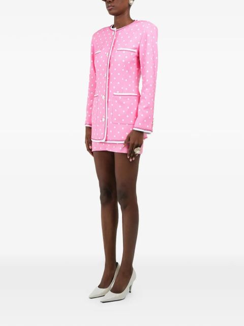 Rowen Rose polka-dots pockets jacket - Pink