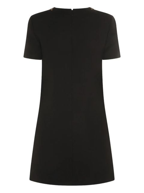 Valentino Garavani embellished-collar mini dress - Black - zdjęcie produktu nr 2
