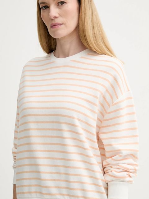 Marc O'Polo bluza bawełniana damska kolor pomarańczowy wzorzysta 5000007892