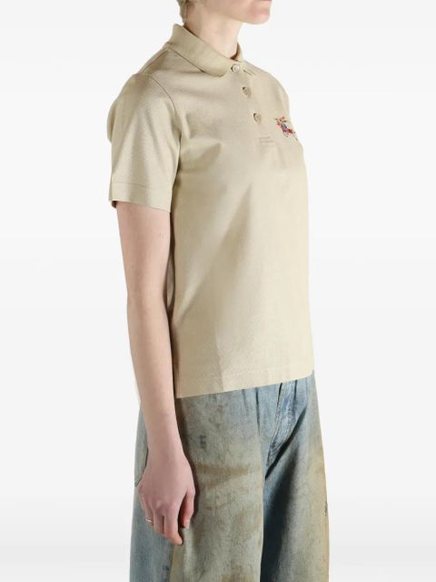 Burberry embroidered-logo polo shirt - Neutrals - zdjęcie produktu nr 2