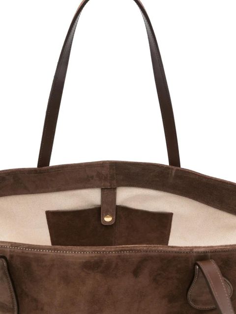 Liffner Mega Sprout suede tote bag - Brown