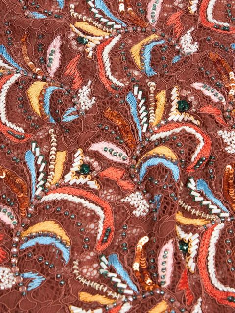 ETRO lace beaded scarf - Brown - zdjęcie produktu nr 2