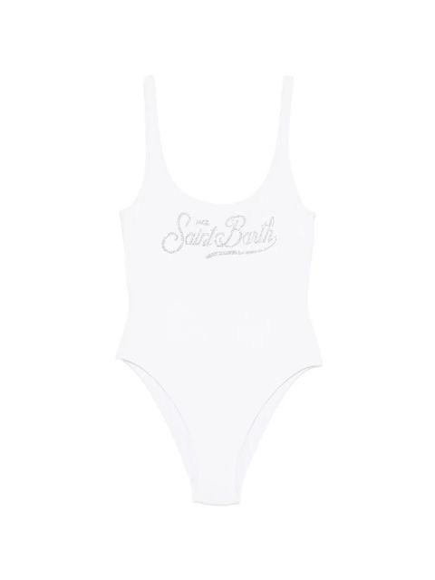 MC2 Saint Barth Lora logo swimsuit - White - zdjęcie produktu nr 1