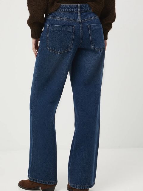 Medicine jeansy damskie kolor granatowy