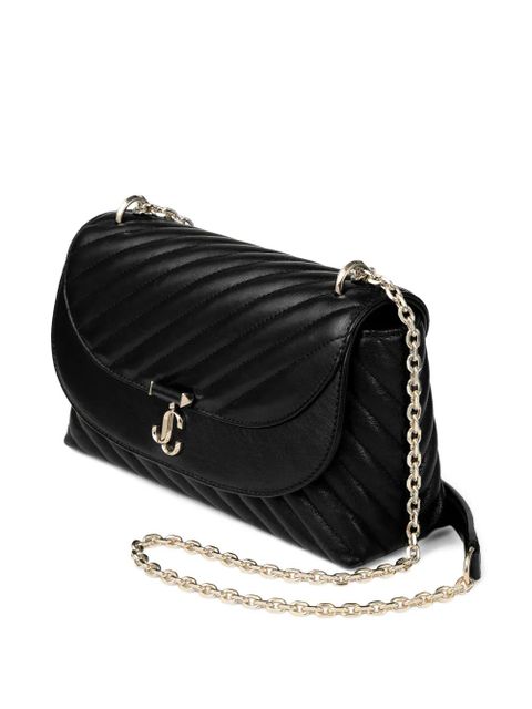 Jimmy Choo Curve logo-plaque cross-body bag - Black