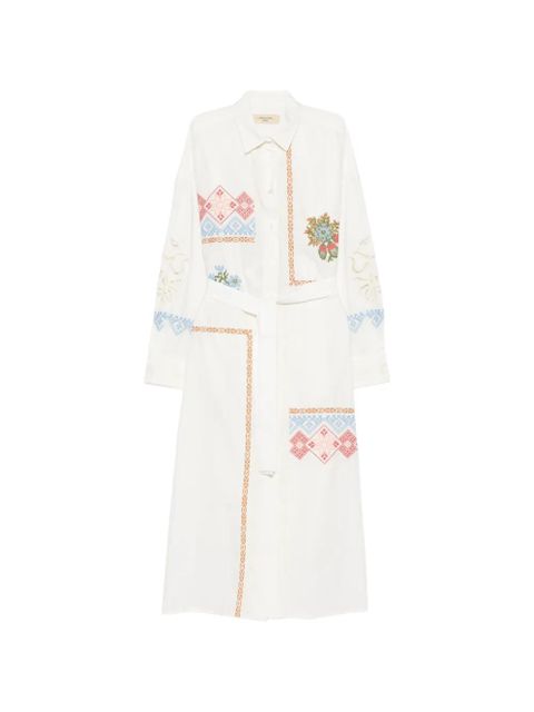 Weekend Max Mara Wkdgru floral-embroidered midi dress - White - zdjęcie produktu nr 1