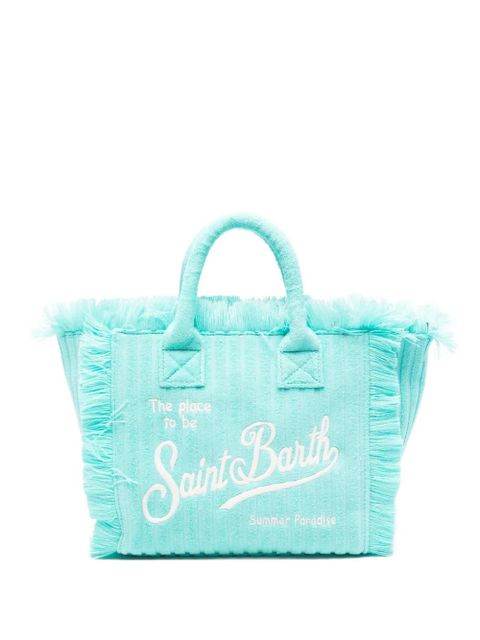 MC2 Saint Barth Colette Sponge fringe-detail tote bag - Blue - zdjęcie produktu nr 1