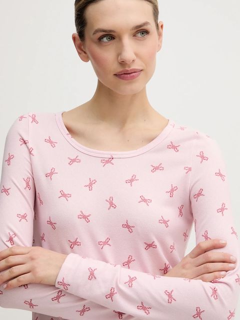 Hollister Co. piżama damska kolor różowy KI346-5099-629