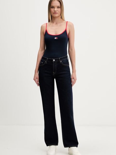 Tommy Jeans top damski bawełniany z elastanem - zdjęcie produktu nr 1