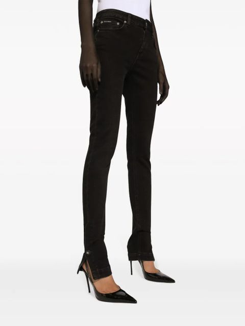 Dolce & Gabbana mid-rise skinny jeans - Black