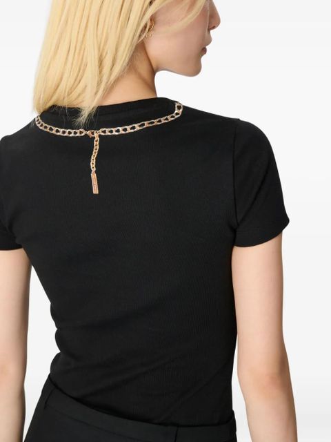 Marine Serre crew neck T-shirt - Black