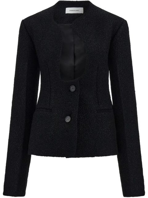 Ferragamo single-breasted blazer - Black - zdjęcie produktu nr 1