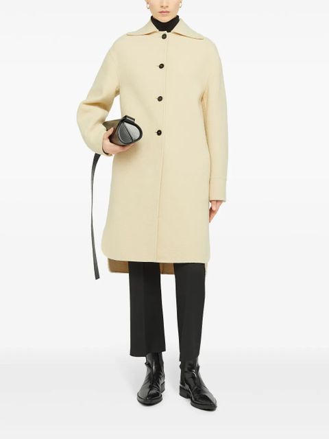 Jil Sander single-breasted virgin wool coat - Neutrals - zdjęcie produktu nr 2