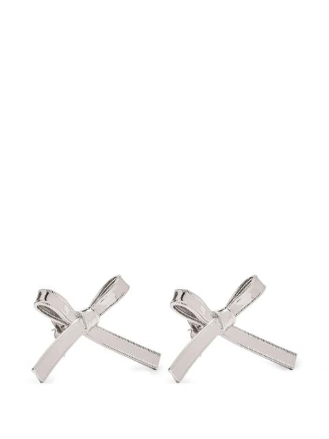 Marc Jacobs bow-shape earrings - Silver